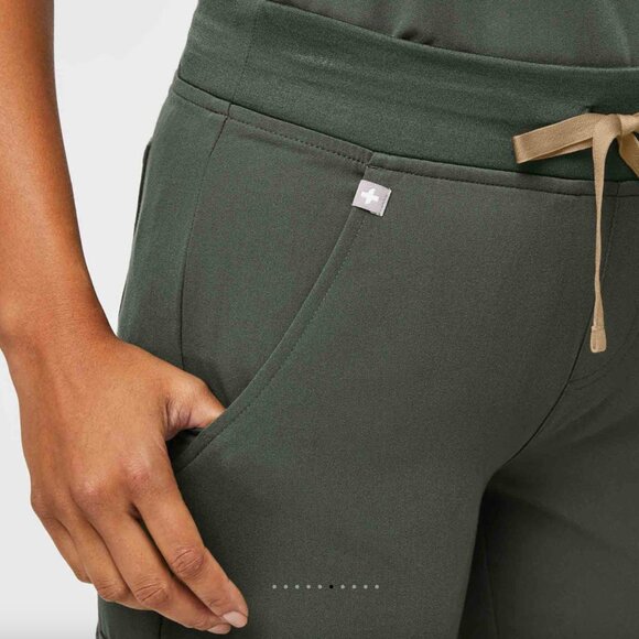 Figs Moss Green Zamora Jogger Scrub Pants - Picture 6 of 12